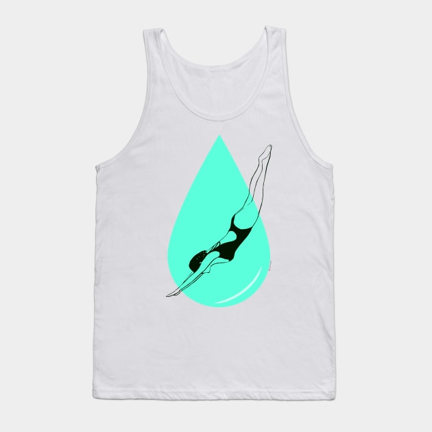 SURREAL SWIMMER Tank Top by tizicav